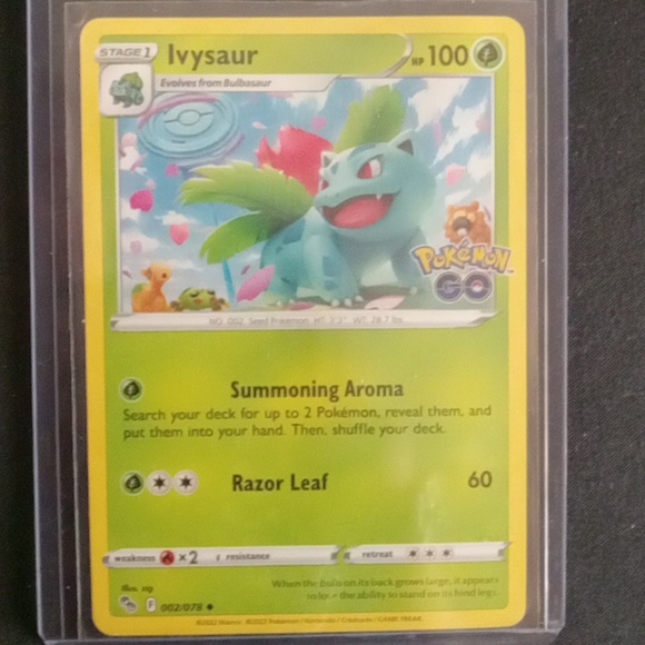 POKéMON"venusaur GO holographic #3 evolution set. - Picture 5 of 8